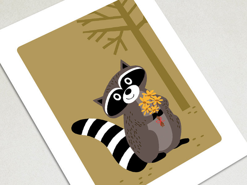 Home Decor Art Print - Raccoon - Woodland Animals Wall Art - The Imagination Spot - 2