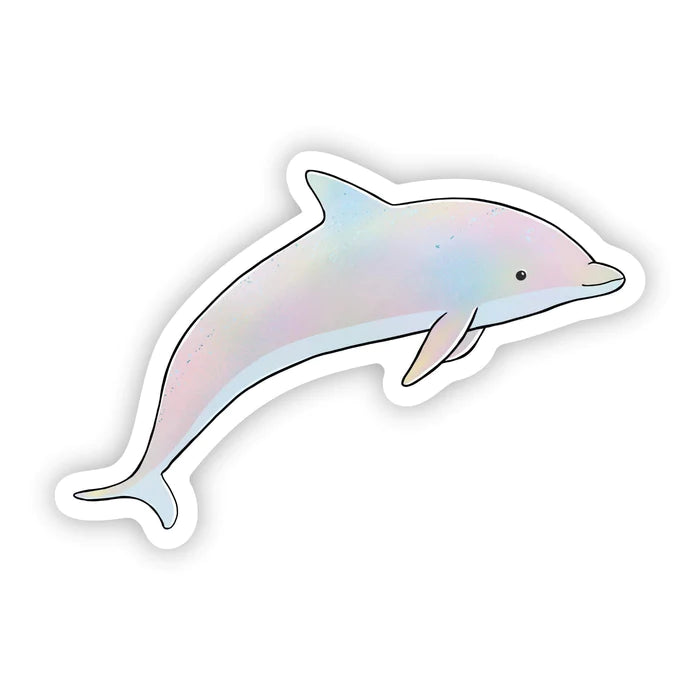 Colorful Dolphin Vinyl Sticker
