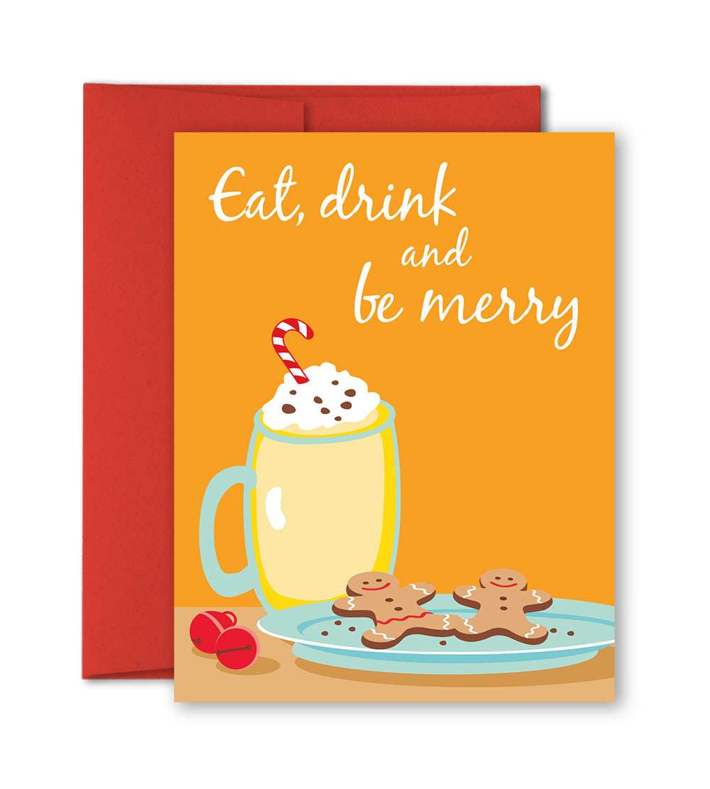 Christmas Card - Eat, Drink And Be Merry