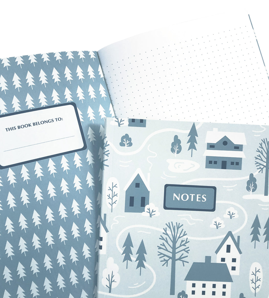 Dot Grid Journal - Winter Village