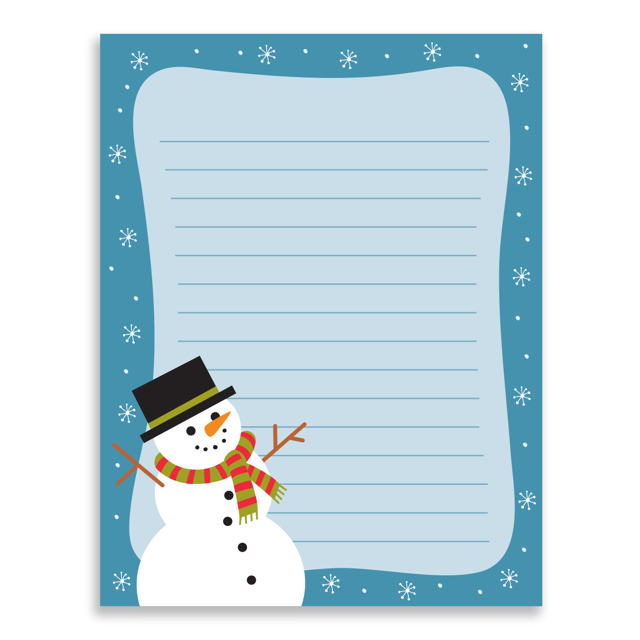 snowman notepad – the imagination spot