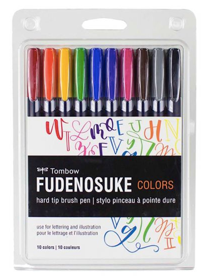 Fudenosuke Color Brush Pens (set of 10) - Tombow