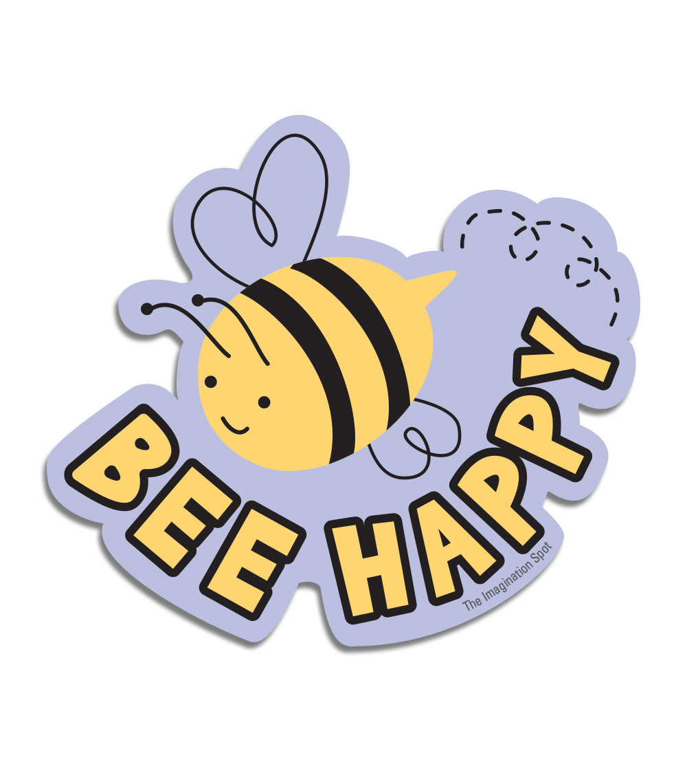 Bee Happy Shell Vinyl Stickers - Bee Happy - The Imagination Spot