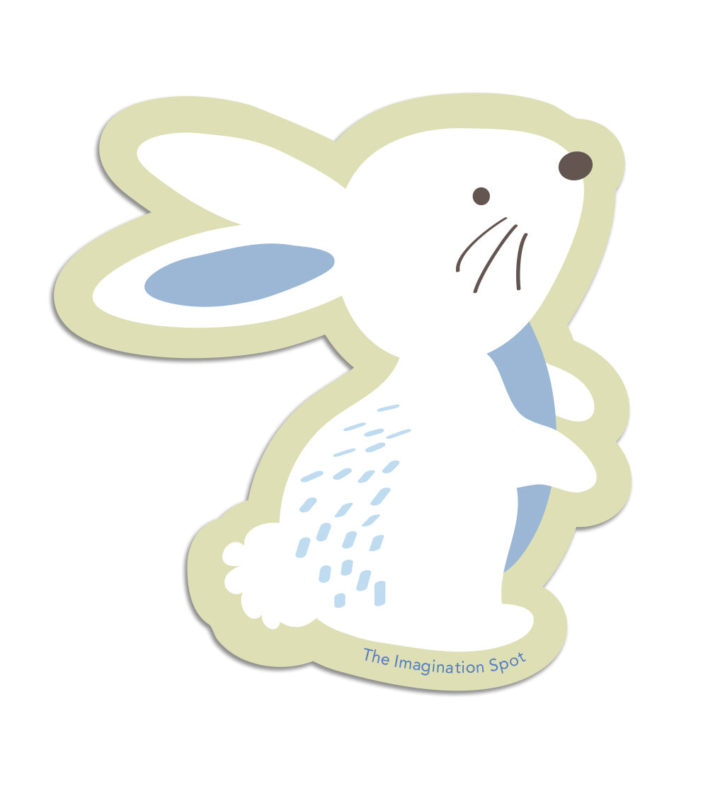 Vinyl Stickers - Bunny - white bunny rabbit