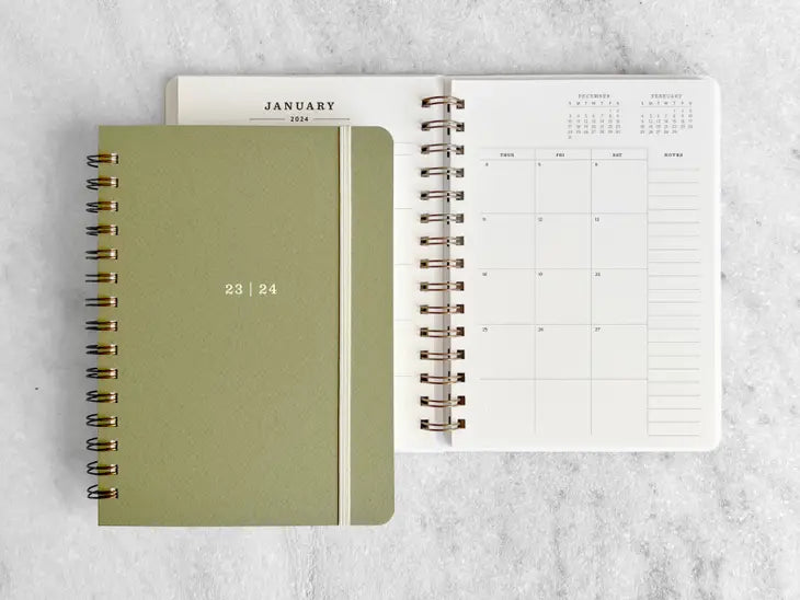 2024 Planner - Hard cover 12 month planner