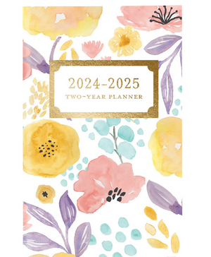 24-25 Two Year Planner - Happy Floral