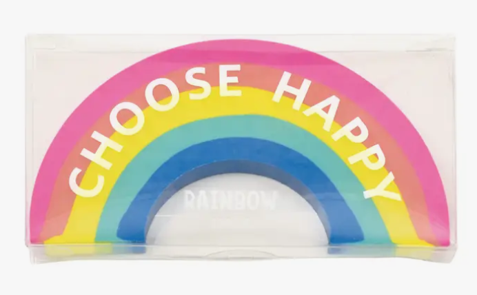 Choose Happy Rainbow Eraser