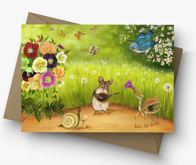 Garden Gig - Blank Greeting Card