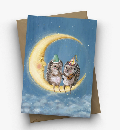 Moon Party - Greeting Card