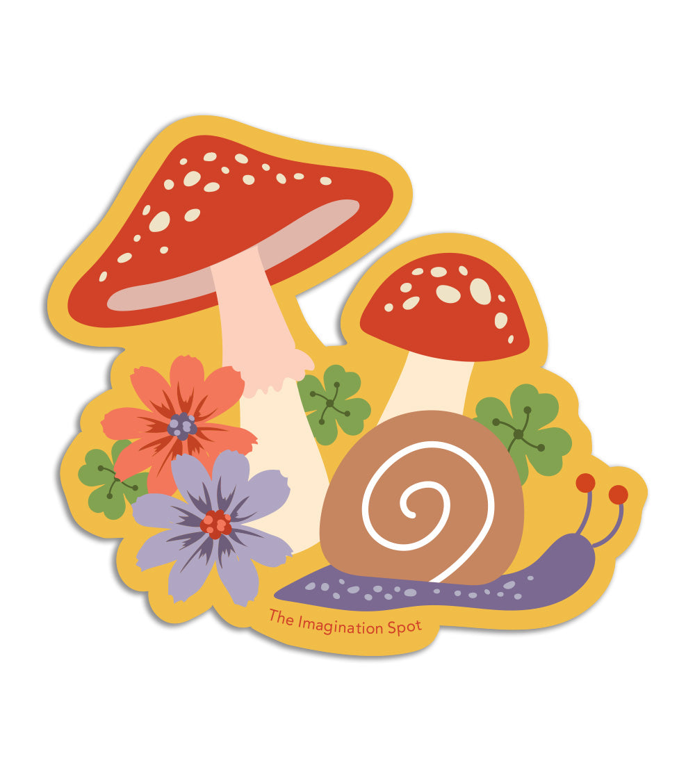 Vinyl Stickers - Mushroom and Snail