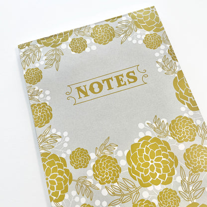Golden Blooms Notepad