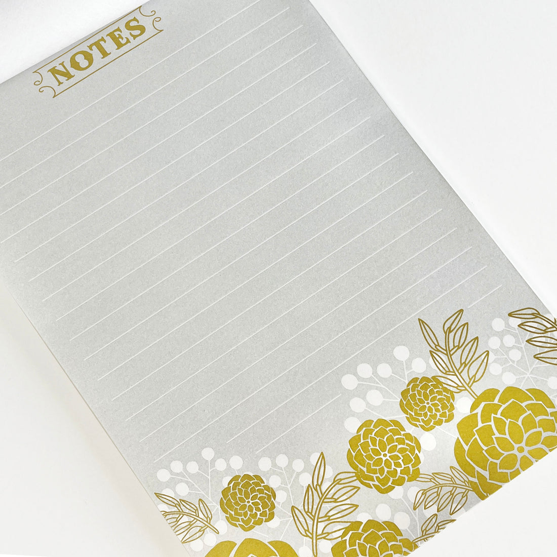 Golden Blooms Notepad
