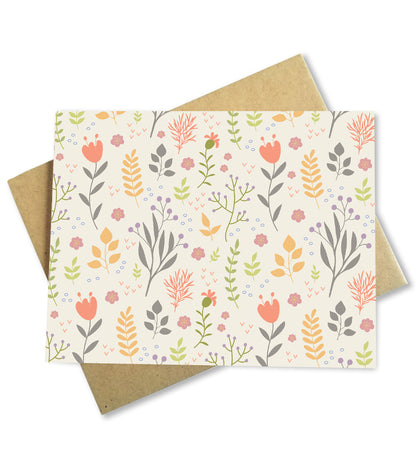 Note Card Set - Set of 8 cards - Floral Garden