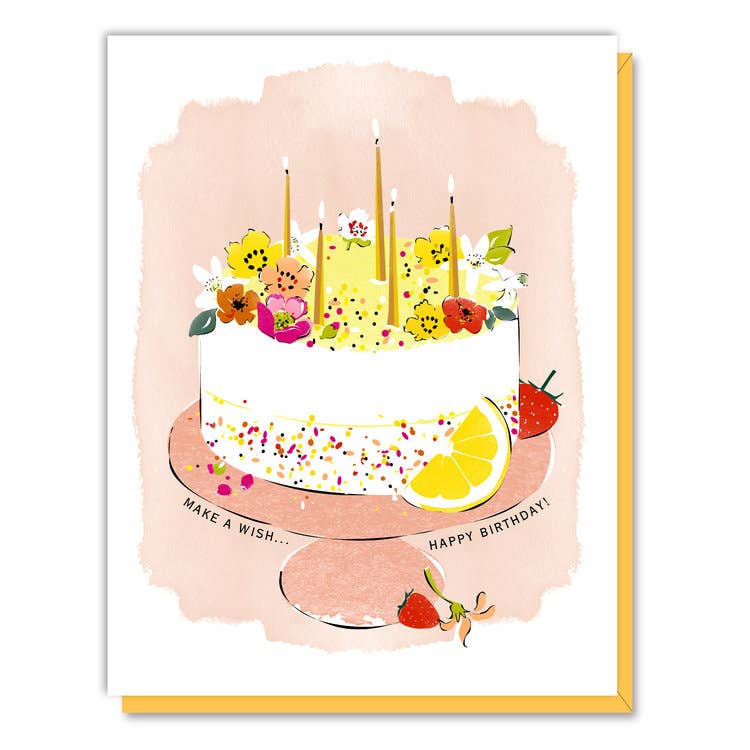 Lemon Cake Birthday Card