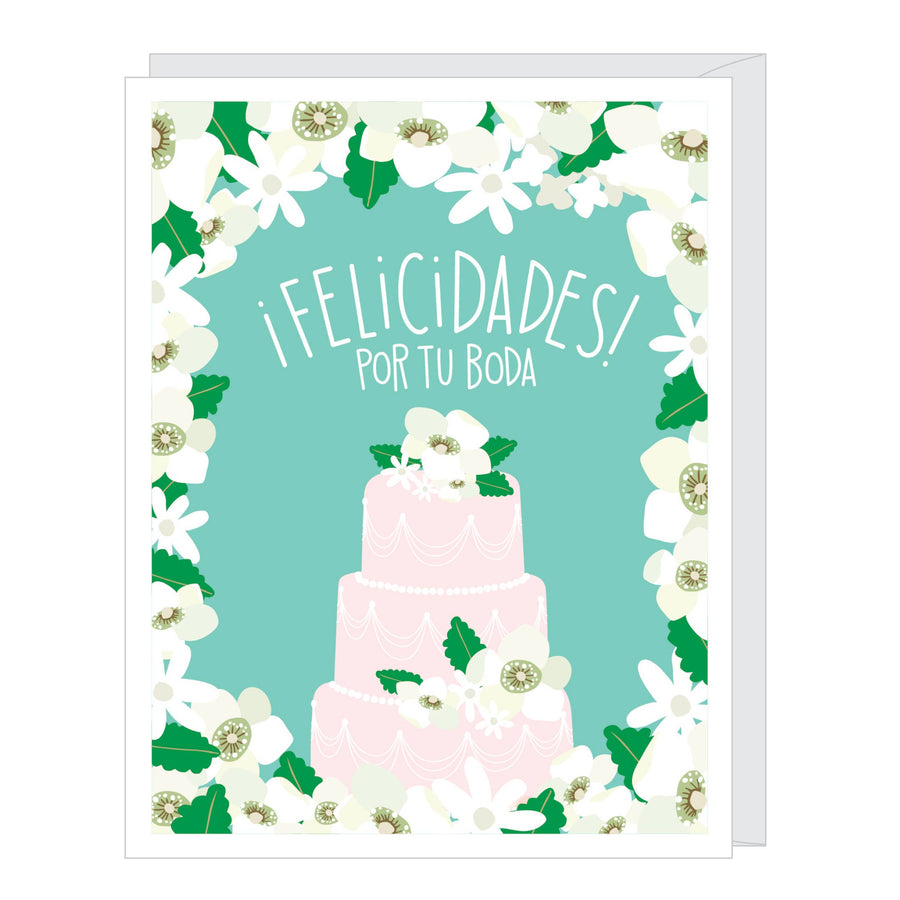 Spanish Wedding Card - Wedding Cake - ¡Felicidades! para tu boda