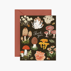 Thank you card - Mushrooms