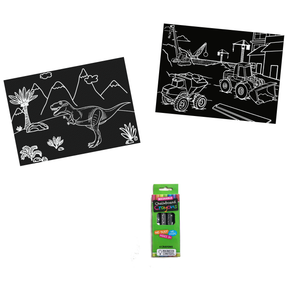 Chalkboard Mini Mats Dino & Truck Set