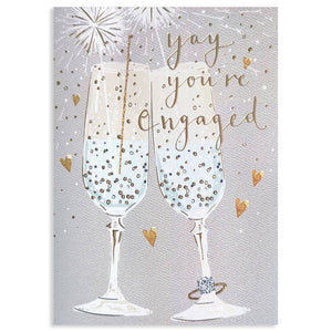 Champagne - Engagement Card