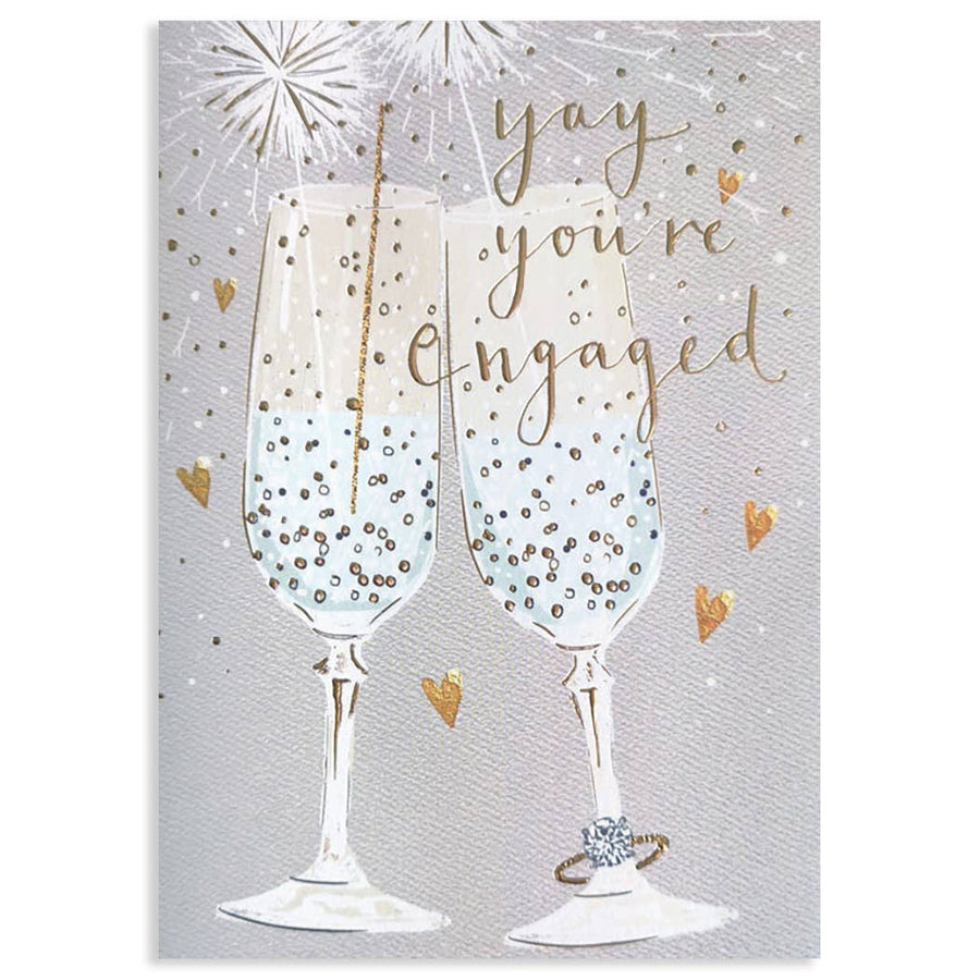 Champagne - Engagement Card