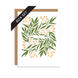 Tuscan Florals Botanicals Box Set of 8 - Note Cards