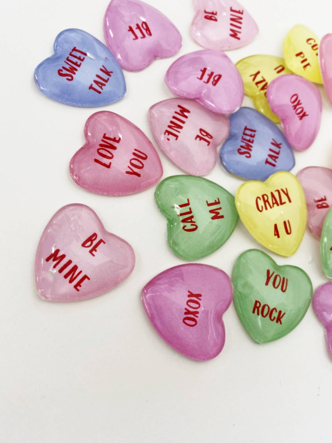 Conversation Heart Magnets - Valentines Day gift - SET OF 2