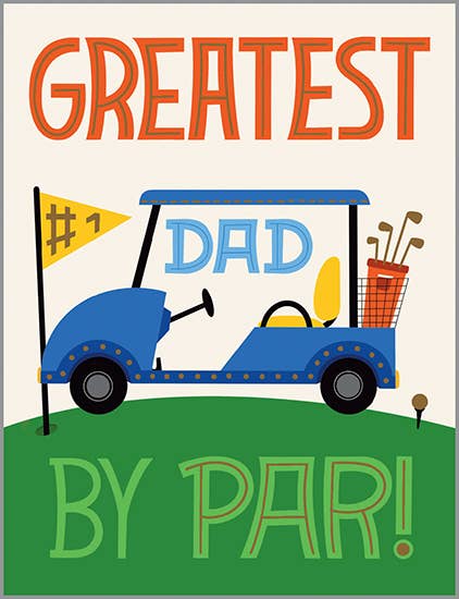 Fathers Day Card - Dad Golf Cart