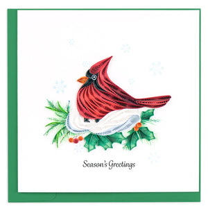 Snowy Cardinal - Holiday Card
