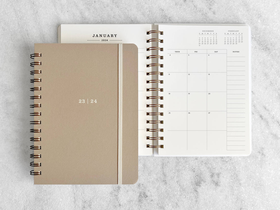 2024 Planner - Hard cover 12 month planner
