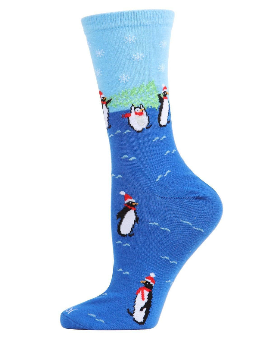 Penguins Holiday Crew Socks