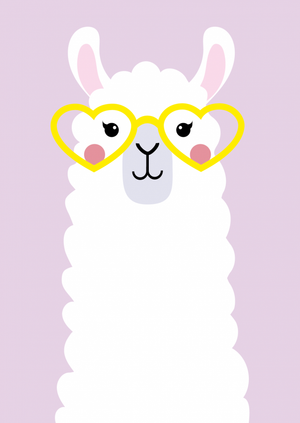 La La La Llama Postcard