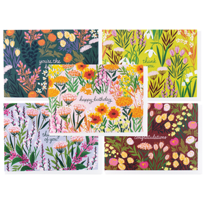 Assorted Botanical Greetings - Note Card Set