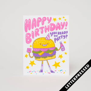 Birthday Card - Burger Birthday