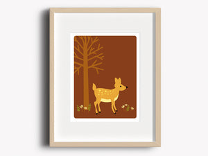 Home Decor Art Print - Deer - Woodland Animals Wall Art - The Imagination Spot - 1