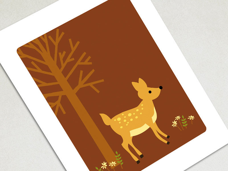 Home Decor Art Print - Deer - Woodland Animals Wall Art - The Imagination Spot - 2