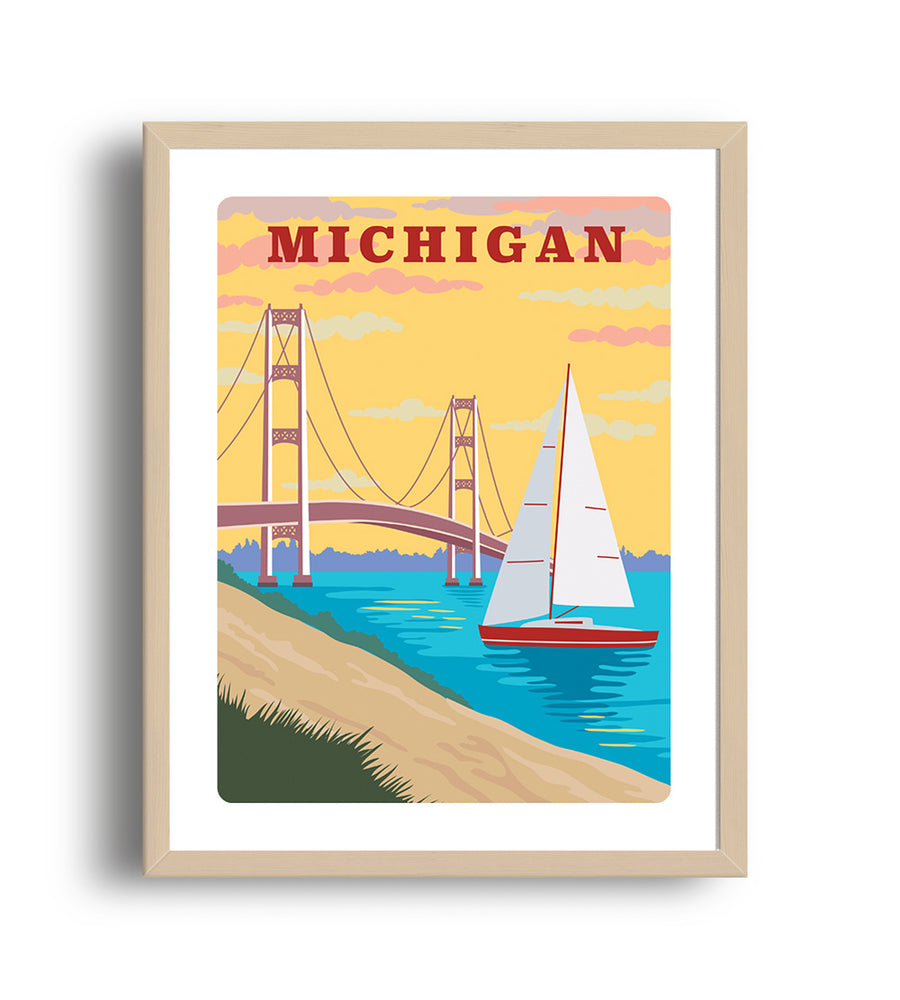 Michigan Art Print