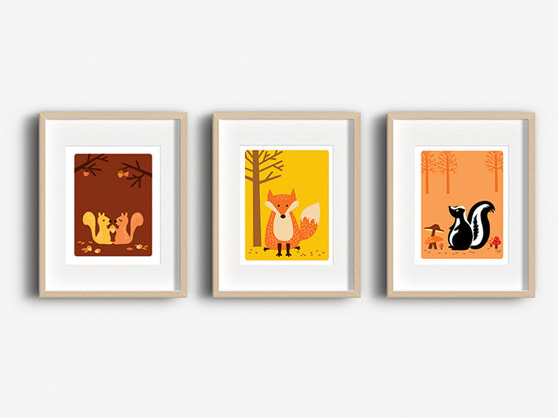 Home Decor Art Print - Squirrels - Woodland Animals Wall Art - The Imagination Spot - 3