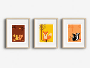 Home Decor Art Print - Squirrels - Woodland Animals Wall Art - The Imagination Spot - 3