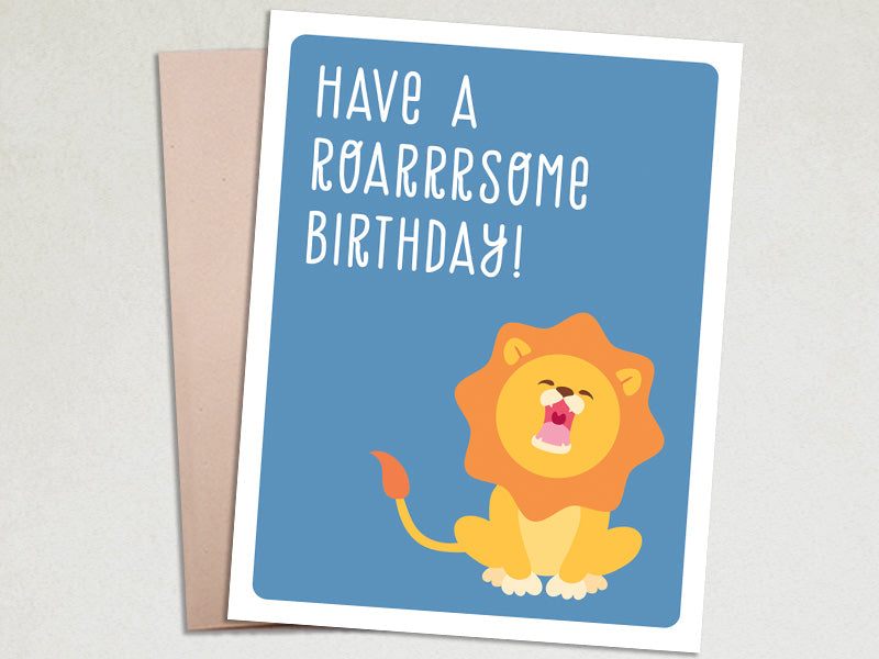Birthday Card - Roarrsome