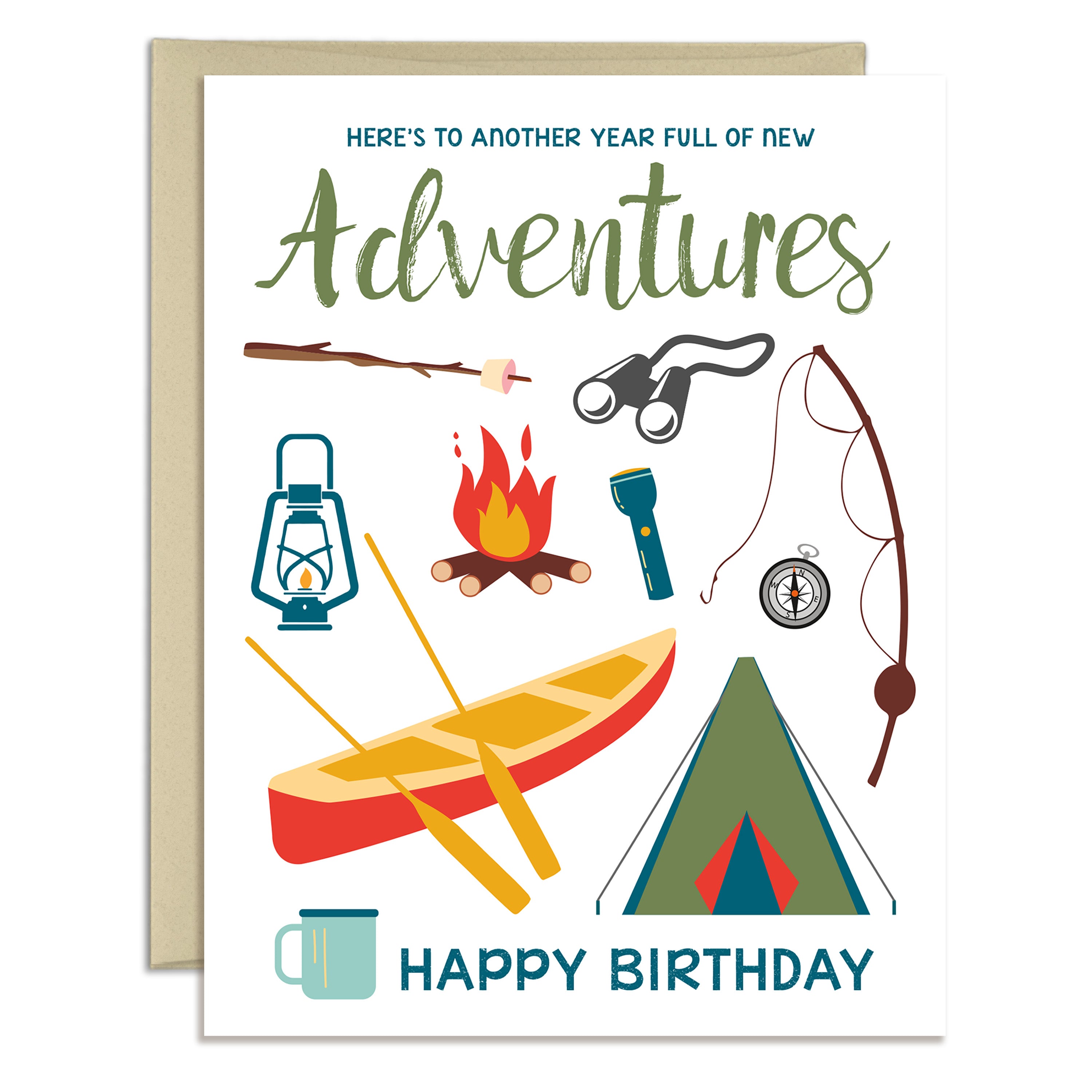 Birthday Card - Year Full of New Adventures