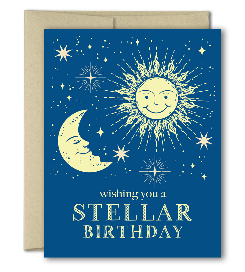 Birthday Card - Wishing you a Stellar Birthday