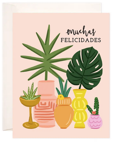 Felicidades Plants- Spanish Congratulations Card