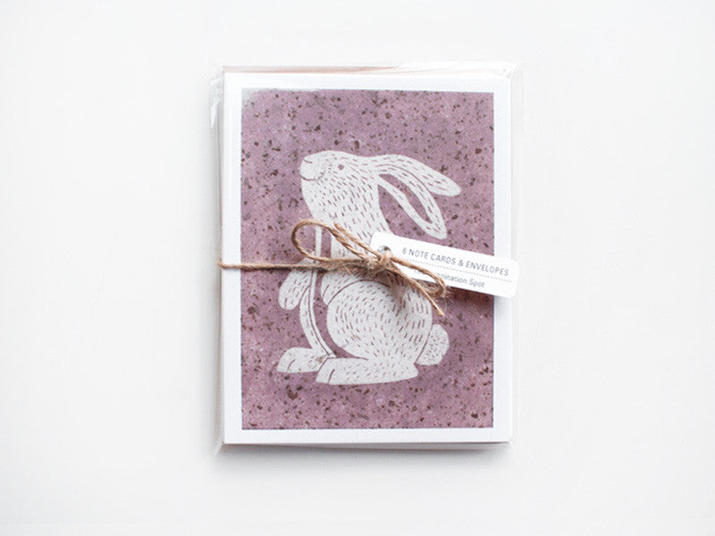 Bunny Note Card Set - Woodland Animals - Handmade Cards - The Imagination Spot - 3