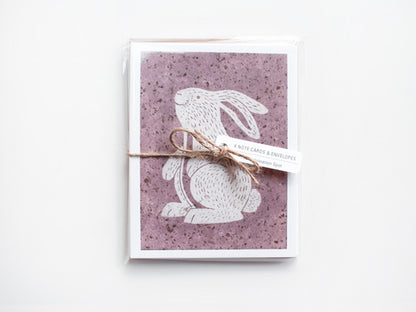 Bunny Note Card Set - Woodland Animals - Handmade Cards - The Imagination Spot - 3