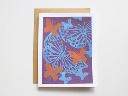 Butterfly Note Card Set - Linocut - Handmade Cards - The Imagination Spot - 4