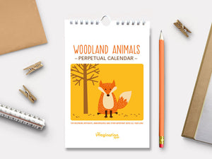 Perpetual Calendar - Birthday Calendar - Woodland Animals - The Imagination Spot - 1
