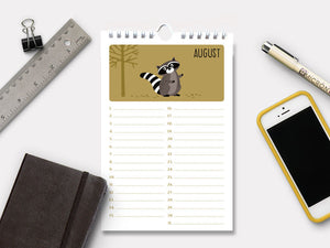 Perpetual Calendar - Birthday Calendar - Woodland Animals - The Imagination Spot - 2