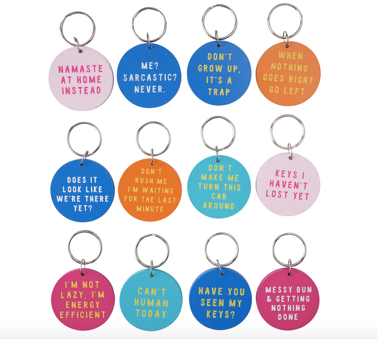 Wooden Keyrings - My Thoughts Exactly