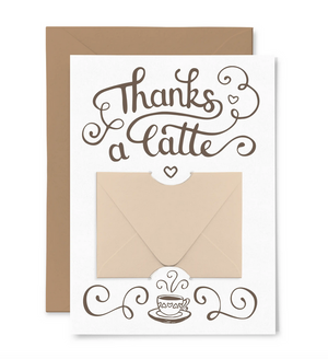 Thanks A Latte - Gift Card Holder