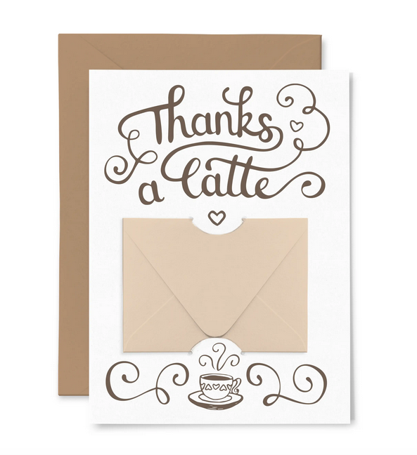Thanks A Latte - Gift Card Holder
