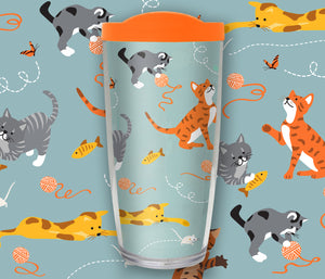 Cat Travel Mug - Drinkware